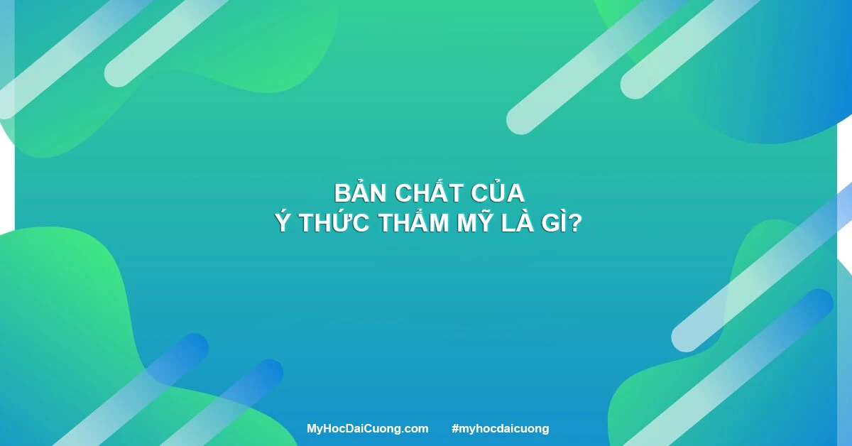 Bản chất của Ý Thức Thẩm Mỹ là gì?